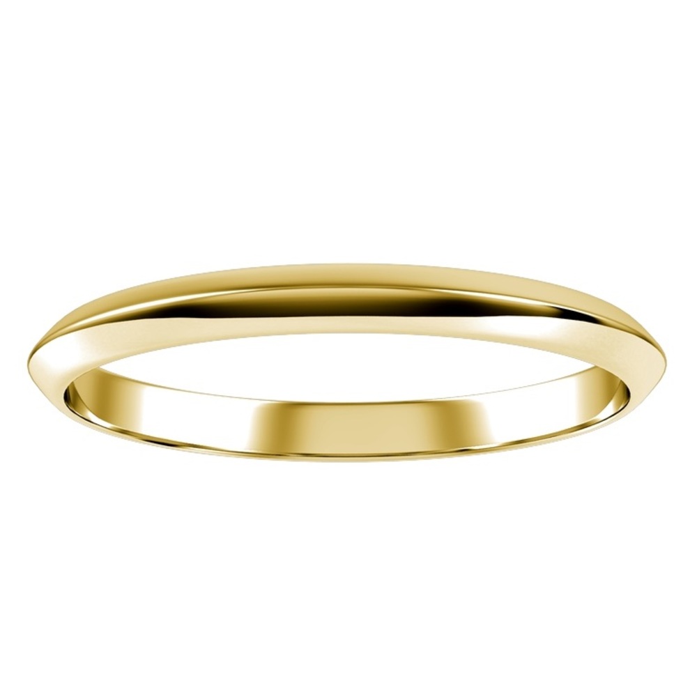 solid gold knife-edge ring